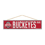 Ohio State Buckeyes Sign 4x17 Wood Avenue Design-0