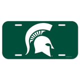 Michigan State Spartans Plastic License Plate-0