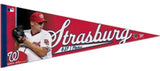 Washington Nationals Pennant 12x30 Premium Style Stephen Strasburg Design-0