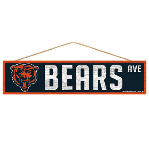 Chicago Bears Sign 4x17 Wood Avenue Design-0