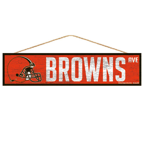 Cleveland Browns Sign 4x17 Wood Avenue Design-0