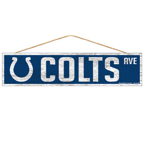 Indianapolis Colts Sign 4x17 Wood Avenue Design-0