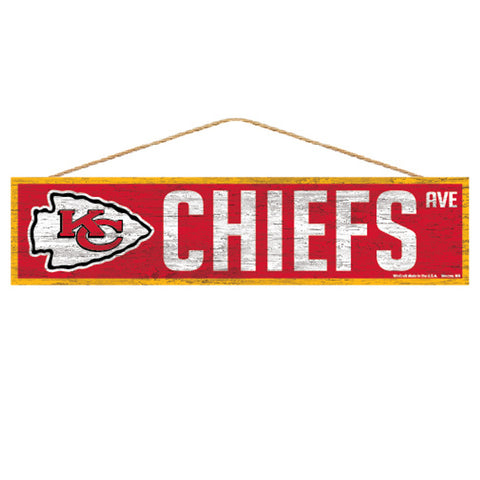 Kansas City Chiefs Sign 4x17 Wood Avenue Design-0