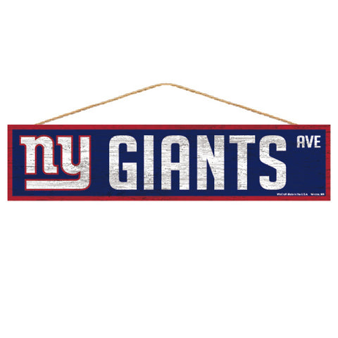 New York Giants Sign 4x17 Wood Avenue Design-0