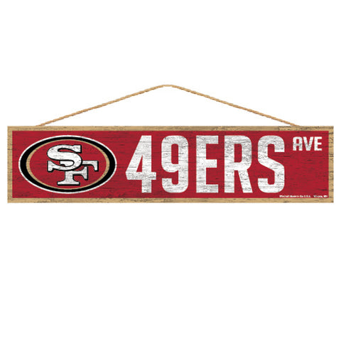 San Francisco 49ers Sign 4x17 Wood Avenue Design-0