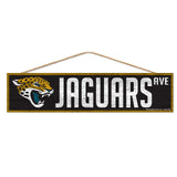 Jacksonville Jaguars Sign 4x17 Wood Avenue Design-0