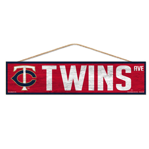 Minnesota Twins Sign 4x17 Wood Avenue Design-0