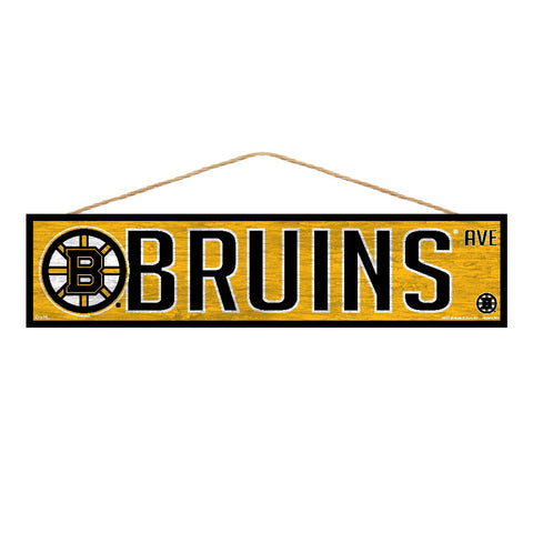 Boston Bruins Sign 4x17 Wood Avenue Design-0