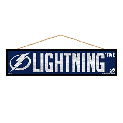 Tampa Bay Lightning Sign 4x17 Wood Avenue Design-0