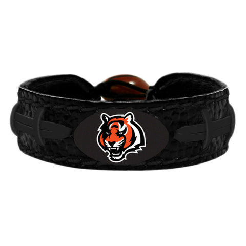 Cincinnati Bengals Bracelet Team Color Tonal Black Football CO-0