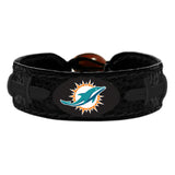 Miami Dolphins Bracelet Team Color Tonal Black Football CO-0