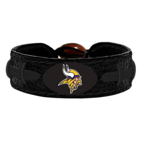 Minnesota Vikings Bracelet Team Color Tonal Black Football CO-0