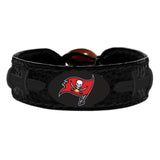 Tampa Bay Buccaneers Bracelet Team Color Tonal Black Football CO-0