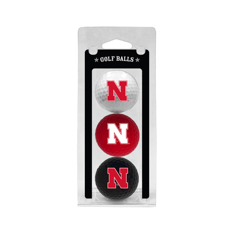 Nebraska Cornhuskers 3 Pack of Golf Balls-0