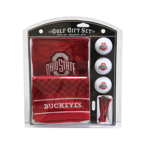 Ohio State Buckeyes Golf Gift Set with Embroidered Towel-0