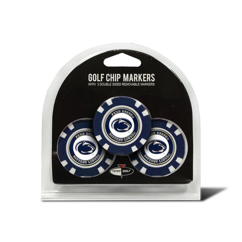 Penn State Nittany Lions Golf Chip with Marker 3 Pack-0