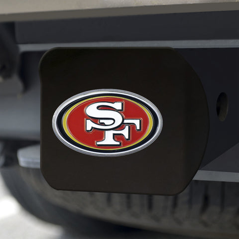 San Francisco 49ers Hitch Cover Color Emblem on Black-0