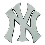 New York Yankees Auto Emblem Premium Metal Chrome-0