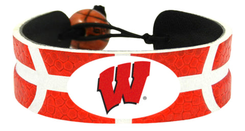 Wisconsin Badgers Bracelet Team Color Basketball CO-0