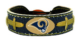 Los Angeles Rams Bracelet Team Color Vintage Throwback Football CO-0