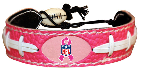 NFL Bracelet Breast Cancer Awareness Ribbon Pink Football CO-0