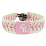 Colorado Rockies Bracelet Pink Baseball CO-0