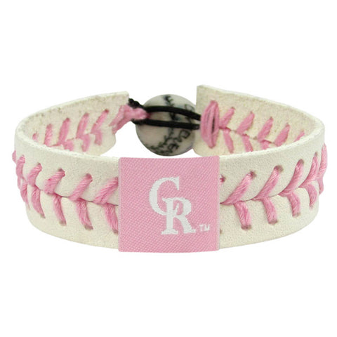 Colorado Rockies Bracelet Pink Baseball CO-0