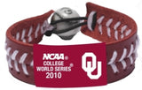 Oklahoma Sooners Bracelet Team Color Baseball 2010 College World Series CO-0