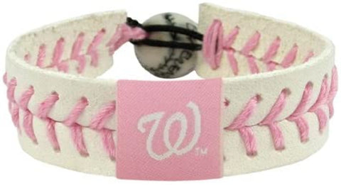 Washington Nationals Bracelet Baseball Pink CO-0