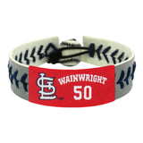 St. Louis Cardinals Bracelet Team Color Baseball Adam Wainwright Gray CO-0