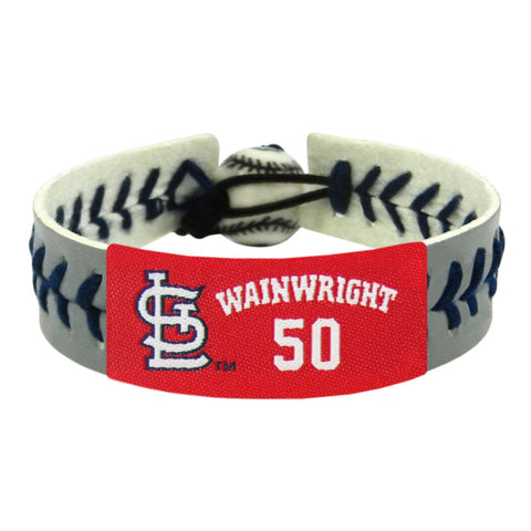 St. Louis Cardinals Bracelet Team Color Baseball Adam Wainwright Gray CO-0