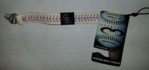 Colorado Rockies Bracelet Genuine Baseball CO-0