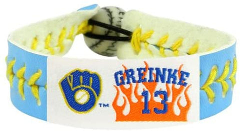 Milwaukee Brewers Bracelet Team Color Baseball Zack Greinke CO-0