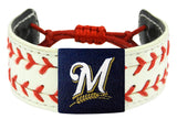 Milwaukee Brewers Classic Two Seamer Bracelet-0