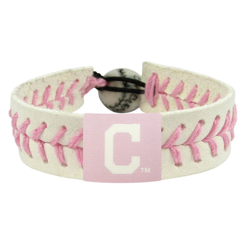 Cleveland Indians Bracelet Classic Baseball Pink C Logo CO-0