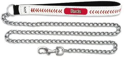 Arizona Diamondbacks Pet Leash Leather Chain Baseball Size Medium CO-0