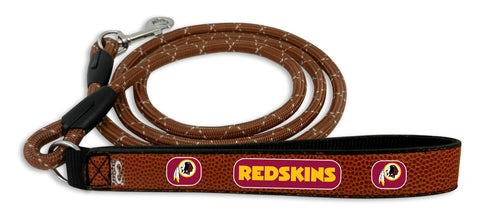 Washington Redskins Pet Leash Leather Frozen Rope Football Size Medium CO-0