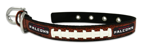 Atlanta Falcons Pet Collar Leather Classic Football Size Small-0