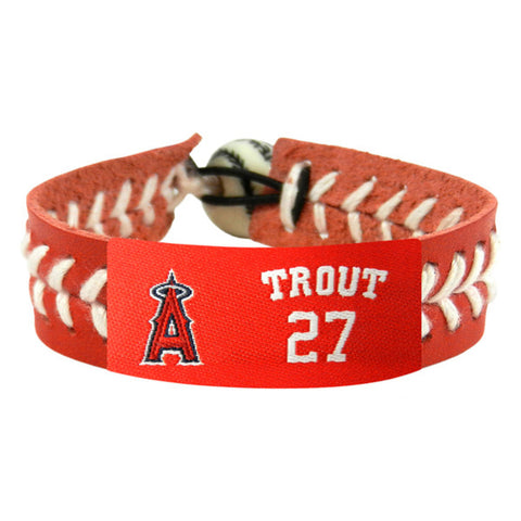 Los Angeles Angels Bracelet Team Color Baseball Mike Trout CO-0