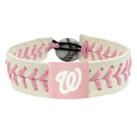 Washington Nationals Bracelet Baseball Pink Alternate CO-0