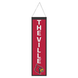 Louisville Cardinals Banner Wool 8x32 Heritage Slogan Design - Special Order-0