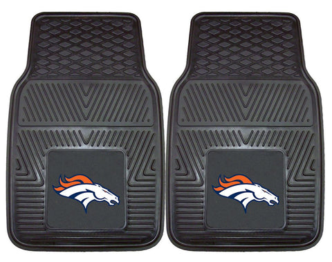 Denver Broncos Car Mats Heavy Duty 2 Piece Vinyl-0