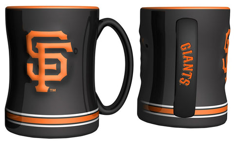 San Francisco Giants Coffee Mug 14oz Sculpted Relief Team Color-0