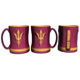 Arizona State Sun Devils Coffee Mug 14oz Sculpted Relief Team Color-0