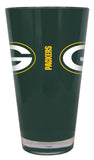 Green Bay Packers Glass 20oz Pint Plastic Insulated CO-0