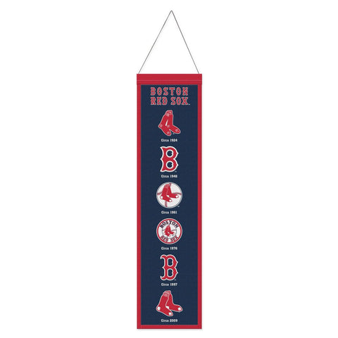 Boston Red Sox Banner Wool 8x32 Heritage Evolution Design-0