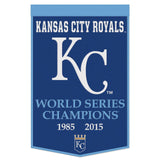 Kansas City Royals Banner Wool 24x38 Dynasty Champ Design-0