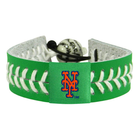 New York Mets Bracelet Team Color Baseball St. Patrick's Day CO-0