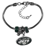 New York Jets Bracelet Euro Bead Style-0