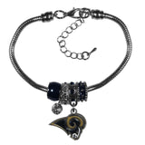 Los Angeles Rams Bracelet Euro Bead Style-0